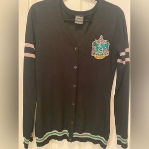 Harry Potter Slytherin cardigan, size medium, excellent condition
